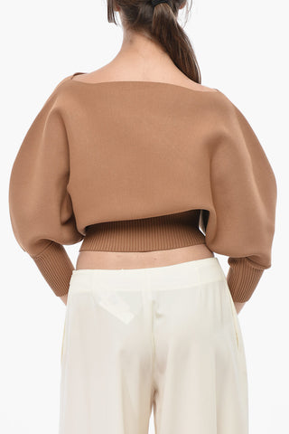 Maglia Girocollo con Maniche 3/4 a Pipistrello