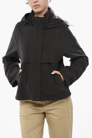 Nylon Stretch Jacket COMMUTING With Zip And Velcro Closure
