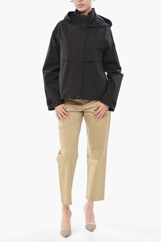 Nylon Stretch Jacket COMMUTING With Zip And Velcro Closure