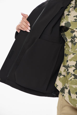Nylon Stretch Jacket COMMUTING With Zip And Velcro Closure