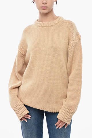 Pullover Girocollo in Cashmere e Cotone