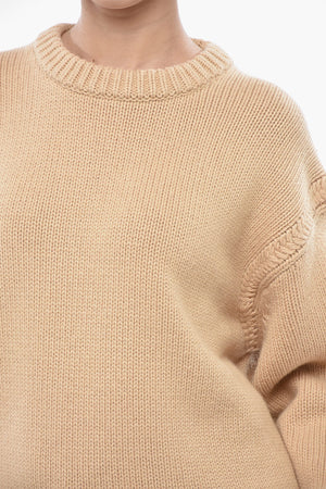 Pullover Girocollo in Cashmere e Cotone