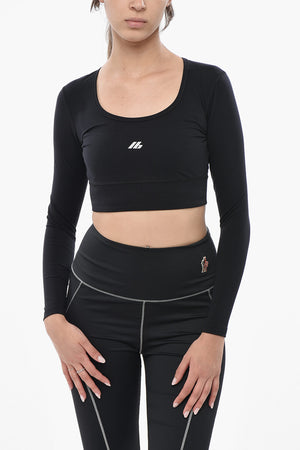 ACTIVEWEAR Crop-Top Aus Stretchstoff