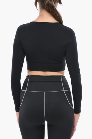 ACTIVEWEAR Stretch Fabric Crop Top
