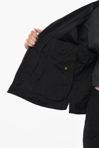 Light Bomber Jacket CITY with Gold-Effect Zip Closure