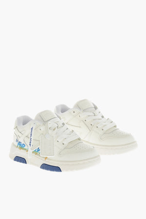 Leather Sneakers OUT OF OFFICE FOR WALKING with Contrast Print
