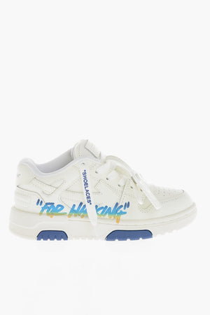 Leather Sneakers OUT OF OFFICE FOR WALKING with Contrast Print