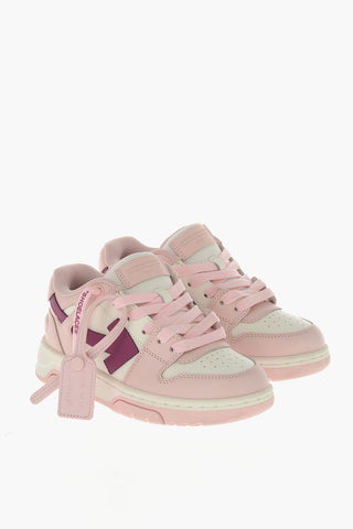 Niedrige Sneaker aus Leder OUT OF OFFICE mit kontrastierenden Details