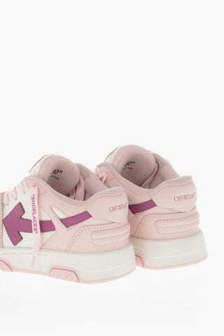 Niedrige Sneaker aus Leder OUT OF OFFICE mit kontrastierenden Details