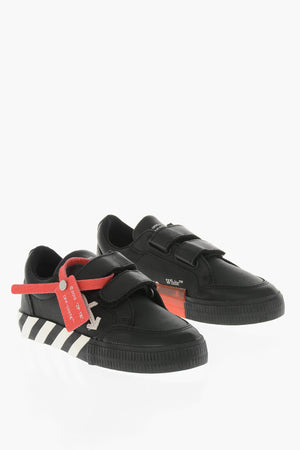 Sneakers Basse VULCANIZED in Pelle con Chiusura a Strappo