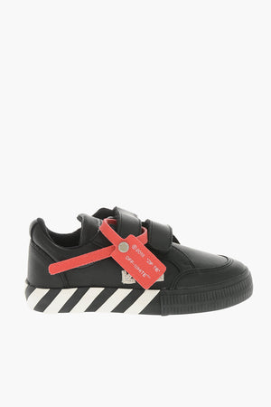 Sneakers Basse VULCANIZED in Pelle con Chiusura a Strappo