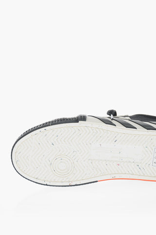 Canvas Low-Top Sneakers VULCANIZED with Suede Trims and Contrast Details