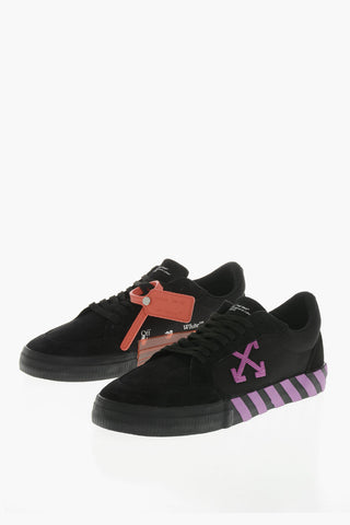 Niedrige Sneaker aus Baumwolle und Veloursleder VULCANIZED mit Monogramm