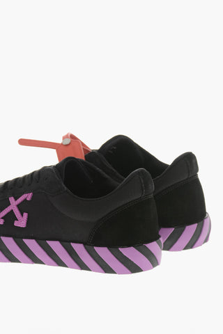 Niedrige Sneaker aus Baumwolle und Veloursleder VULCANIZED mit Monogramm