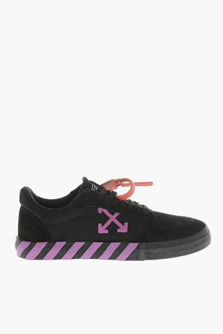Niedrige Sneaker aus Baumwolle und Veloursleder VULCANIZED mit Monogramm