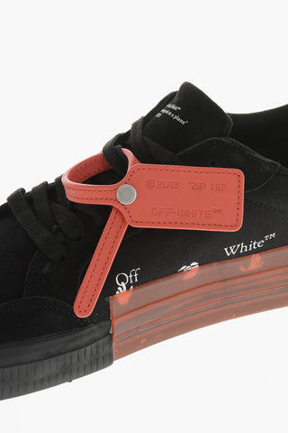 Sneakers Basse  VULCANIZED in Cotone e suede con Monogram