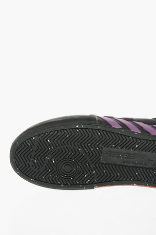 Niedrige Sneaker aus Baumwolle und Veloursleder VULCANIZED mit Monogramm