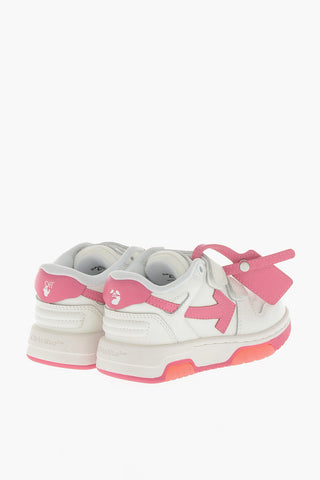 Low Leather Sneakers OUT OF OFFICE with Velcro Closure