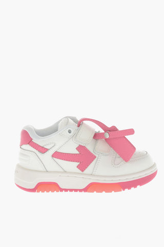Low Leather Sneakers OUT OF OFFICE with Velcro Closure