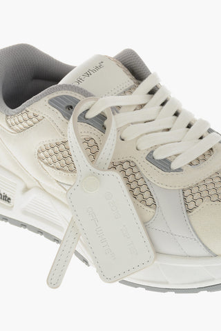 Low-Sneaker KICK OFF aus perforiertem Textil und Veloursleder