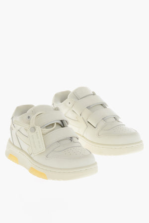Sneakers Basse OUT OF OFFICE  in Pelle con Chiusura a Strappo