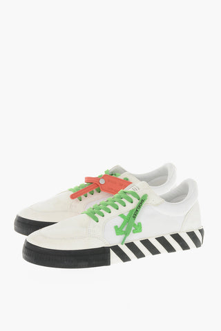Sneakers Basse  VULCANIZED in Cotone e suede con Monogram