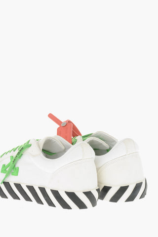 Low-Top-Sneaker VULCANIZED aus Baumwolle und Veloursleder mit Monogramm