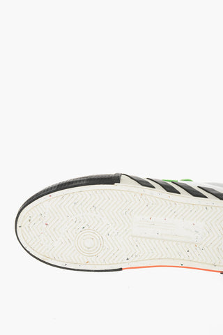 Low-Top-Sneaker VULCANIZED aus Baumwolle und Veloursleder mit Monogramm