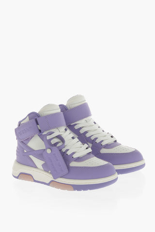 High-Top OUT OF OFFICE Two-Tone Leather Sneakers