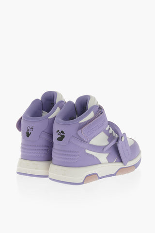 High-Top OUT OF OFFICE Two-Tone Leather Sneakers