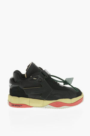 Leather Low-Top Sneakers PUZZLE COUTURE in Solid Color