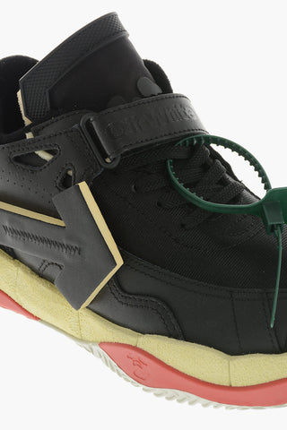 Leather Low-Top Sneakers PUZZLE COUTURE in Solid Color