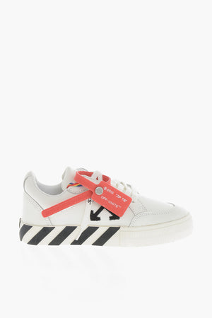 Leather Low-Top Sneakers VULCANIZED with Contrast Details