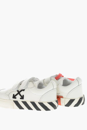 Sneakers Basse VULCANIZED in Pelle con Chiusura a Strappo