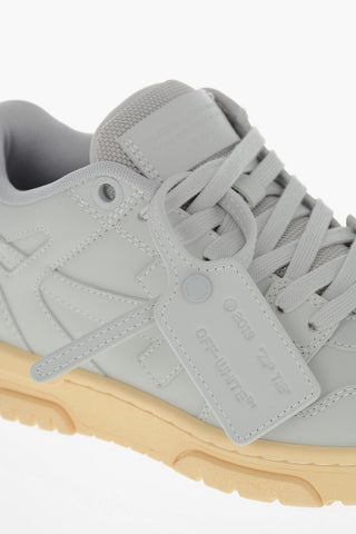 Sneakers Basse OUT OF OFFICE in Pelle con Suola a Contrasto