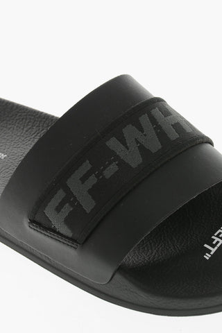 Solid-Color Slides with Branded Technical Webbing Strap