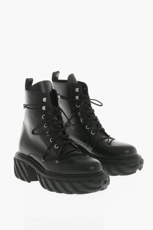 Leather Boots TRACTOR With Track Sole