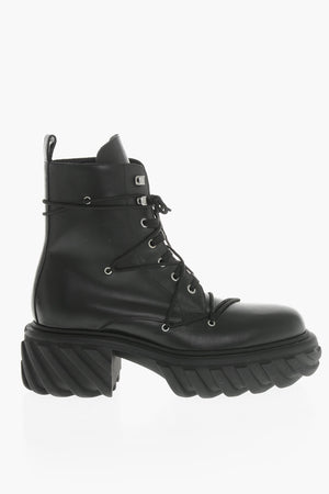 Leather Boots TRACTOR With Track Sole