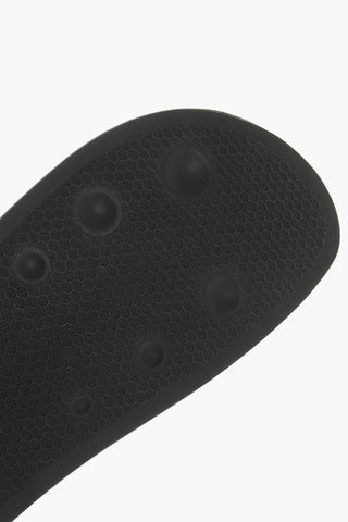 Rubber Slides With Iconic Diag Motif