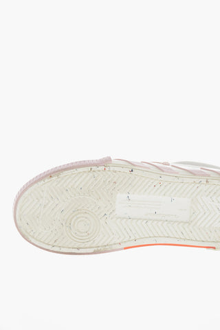 Sneakers Basse in Cotone con Dettagli a Contrasto