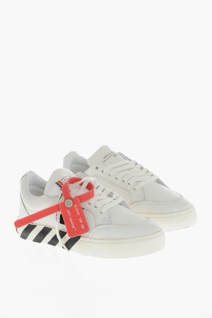 Sneakers Basse VULCANIZED in Pelle con Dettagli a Contrasto