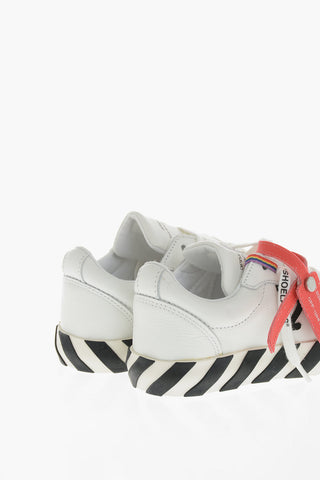 Low Leather Sneakers VULCANIZED With Contrast Details
