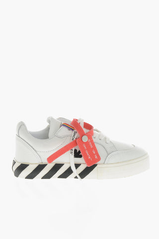 Low Leather Sneakers VULCANIZED With Contrast Details