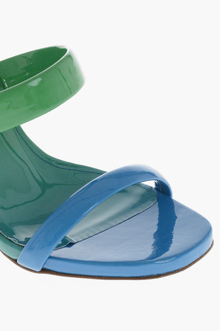 Gradient-effect Leather Sandals with 12cm Heel