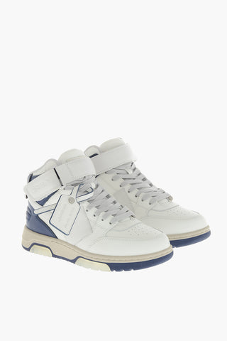 Hohe Sneaker OUT OF OFFICE aus gehämmertem Leder