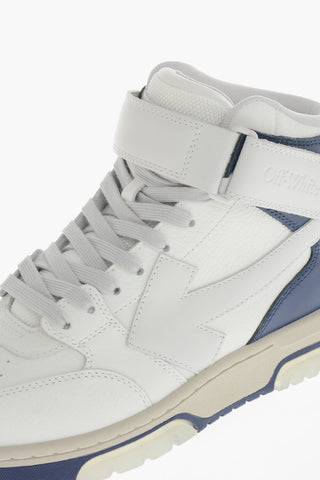 Hohe Sneaker OUT OF OFFICE aus gehämmertem Leder