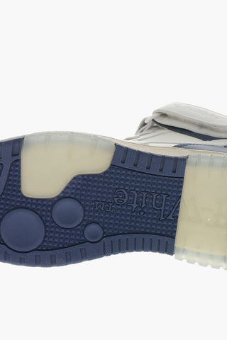 Hohe Sneaker OUT OF OFFICE aus gehämmertem Leder