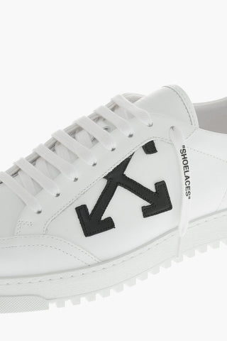 Niedrige Sneaker Aus Zweifarbigem Leder