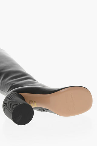 Stivali TONAL SPRING in Pelle con Tacco Scultoreo dal Design a Molla 11cm