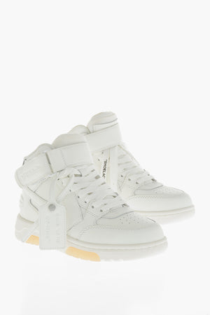 Leather Low-Top Sneakers In Solid Color